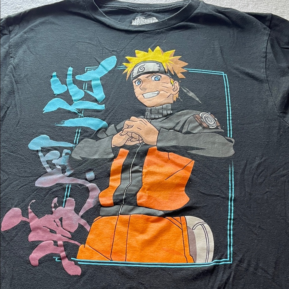 Naruto Graphic Long Sleeve Tee - Black